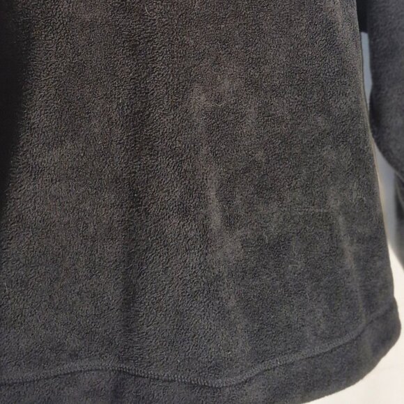 BASIC EDITIONS fleece sweatshirt black in size 2-XL - Picture 6 of 9